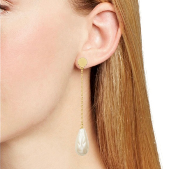kate spade Jewelry - Kate Spade Pearl Linear Drop Earrings